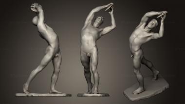 Figurines of people Discobolus 3 3d model